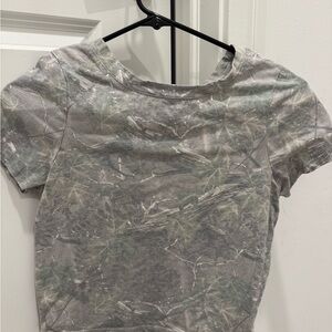 Camouflage Short Sleeve Women's Top